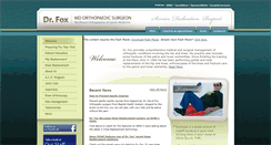 Desktop Screenshot of drfoxortho.com